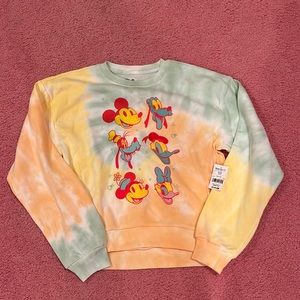 Disney Tie Dye sweatshirt NWT